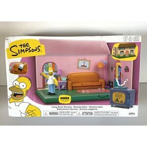 The Simpsons House Living Room Diorama Playset 2.5" Scale Set Dual Sided